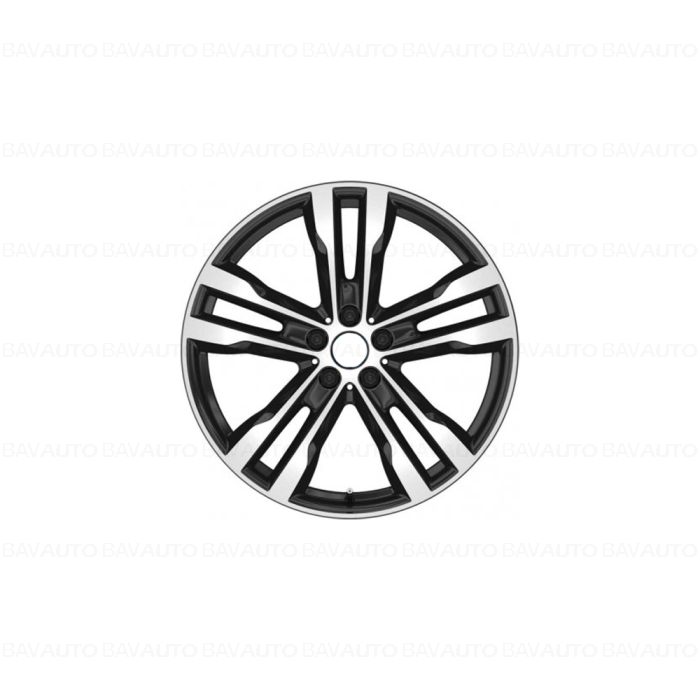 Janta din aliaj usor - Double Spoke 431 - Bicolor Negru/Argintiu (Jet Black with Burnished Face - Bright Turned/Diamond Cut) - 5,5Jx20 ET:33 - BMW i3 I01