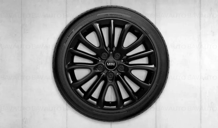 36116856046 - Janta aliaj usor - Net Spoke 519 - Negru (Jet Black Sol.Paint.) - 7,5Jx17 ET:54 - Mini Clubman F54 - Original BMW