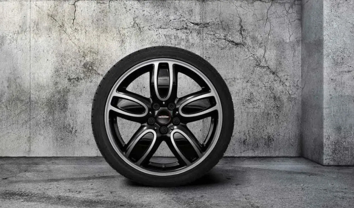 Janta aliaj usor - JCW Cup Spoke 563 - Bicolor Negru/Argintiu (Polished Black / Bright Turned) - 7Jx18 ET:54 - Mini Cabrio F57, F55, F56