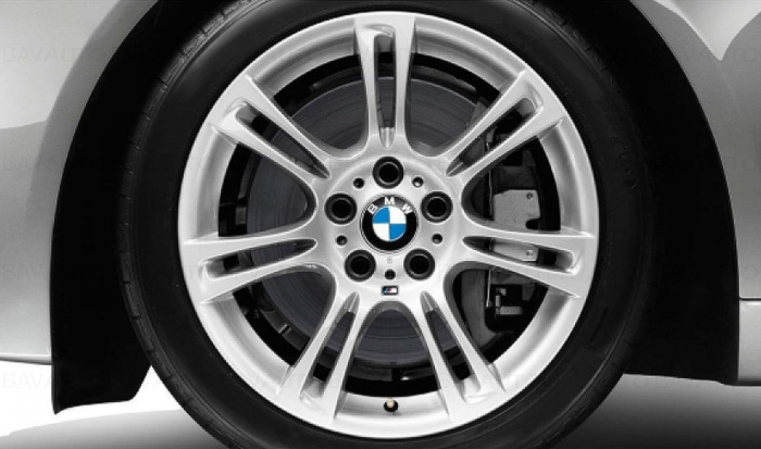 Janta aliaj usor - M Performance Double Spoke 350M - Argintiu (Decor Silver 2) - 9Jx18 ET:44 - BMW Seria 5 F10 F11, Seria 6 F06 F12 F13