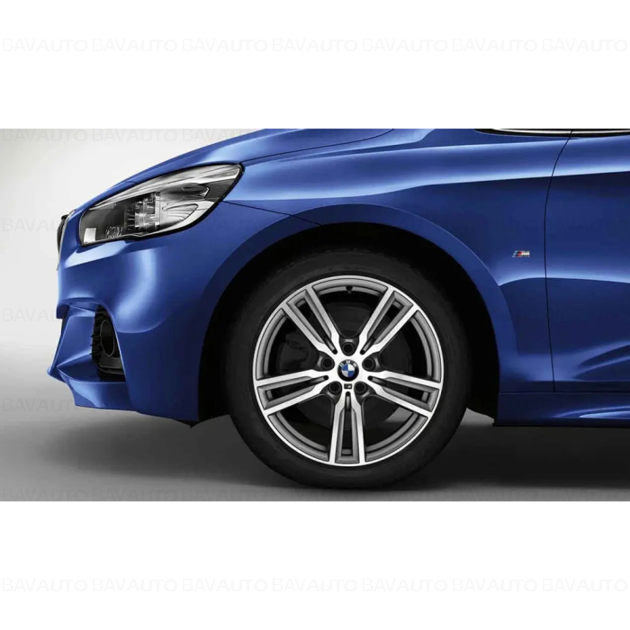Janta aliaj usor - M Performance  Double Spoke 486M - Bicolor Gri/Argintiu (Ferricgrey/Bright Turned) - 8Jx18 ET:57 - BMW Seria 1 F52, Seria 2 F45 F46