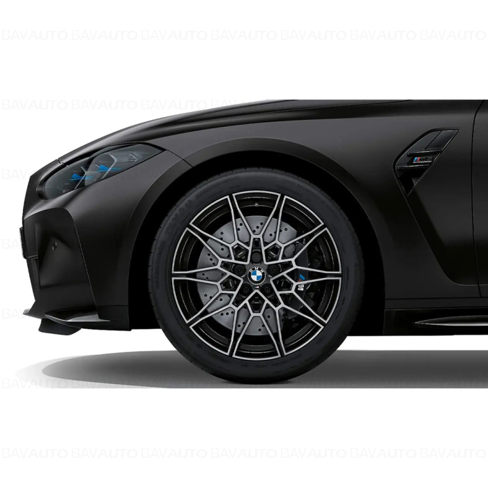 Janta aliaj usor - M Performance Double Spoke 826M - Bicolor Negru (Jet Black Sol Paint/Bright Turned) - 9,5Jx19 ET:20 - BMW Seria 3 G80 G81 M3, Seria 4 G82 G83 M4
