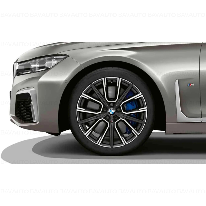 Janta din aliaj usor - M Performance Star Spoke 817M - Bicolor Gri/Argintiu (Orbitgrey/Bright turned) - 10Jx20 ET:41 - BMW Seria 6 G32 GT, Seria 7 G11 G12 - Punte spate