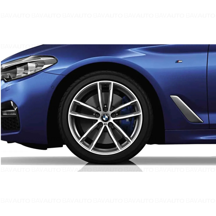 Janta aliaj usor - M Performance Double Spoke 662M - Bicolor Gri (Orbit Grey/Bright Turned) - 8Jx18 ET:30 - BMW Seria 5 G30 G31 G38