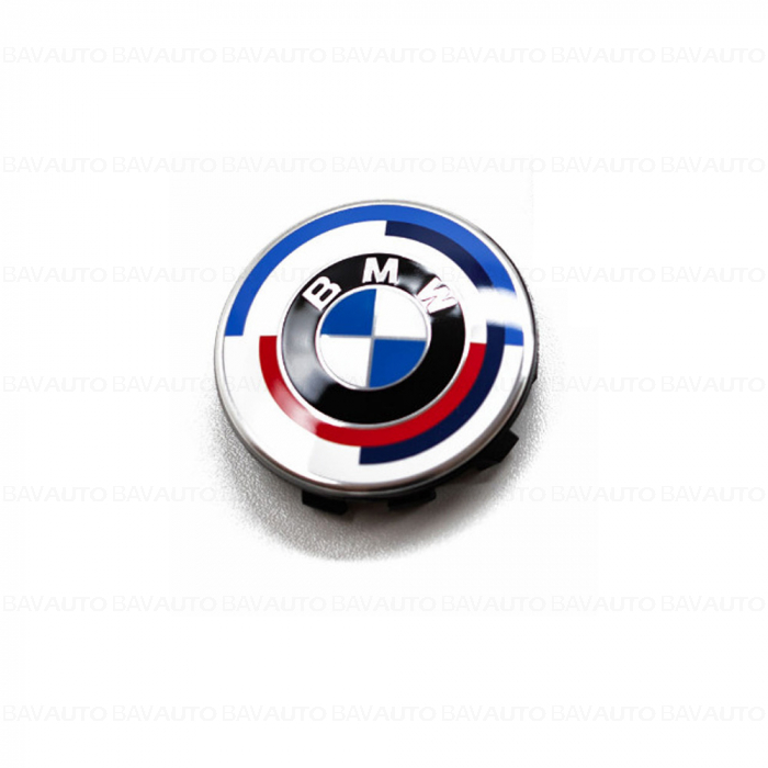 Capac emblema roata BMW 50 ani M cu diametru de 55 mm