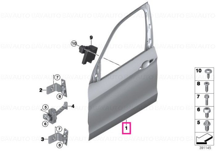 41517386741 - Door front left - Original BMW