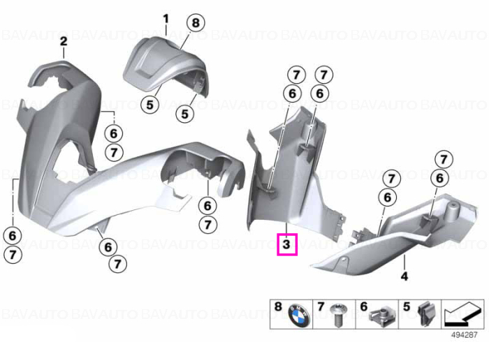 46631687012 - Piesa de schimb originala BMW Group - 46631687012 - BMW Motorrad - Original BMW Motorrad Group - BavAUTO