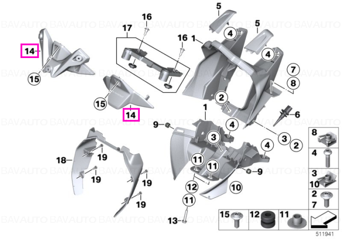 46638405047 - Piesa de schimb originala BMW Group - 46638405047 - BMW Motorrad - Original BMW Motorrad Group - BavAUTO