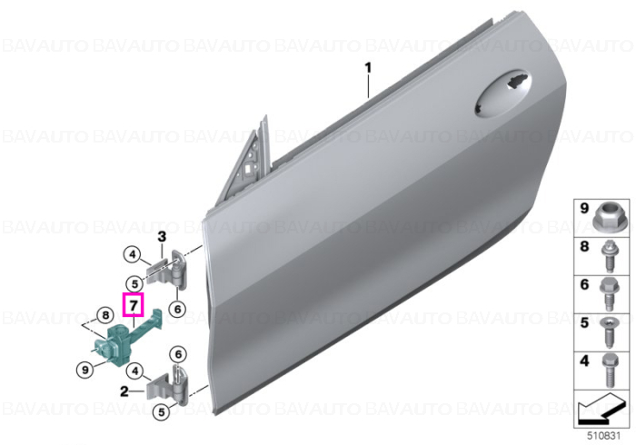 Limitator usa fata - BMW Seria 4 G22 G23 G82 M4 G83 M4