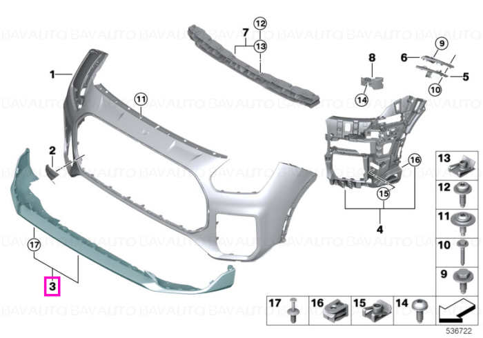 51115A26BF2 - Piesa de schimb originala BMW Group - 51115A26BF2 - BMW - Mini - Original BMW - Mini Group - BavAUTO