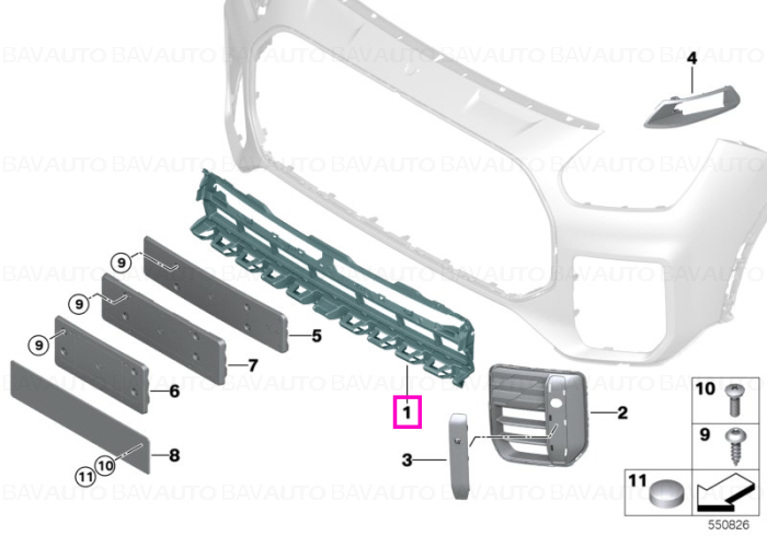 51115A26C61 - Piesa de schimb originala BMW Group - 51115A26C61 - BMW - Mini - Original BMW - Mini Group - BavAUTO