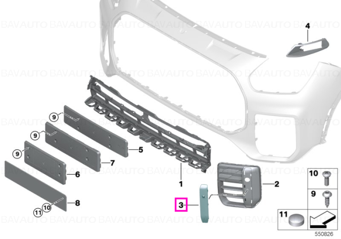 51115A449A2 - Piesa de schimb originala BMW Group - 51115A449A2 - Original BMW Group - BavAUTO