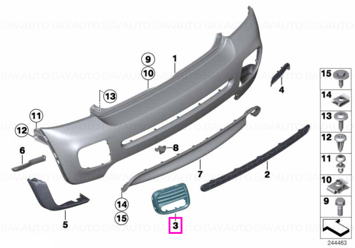 51115A5F091 - Piesa de schimb - BMW - Original BMW Group - BavAUTO