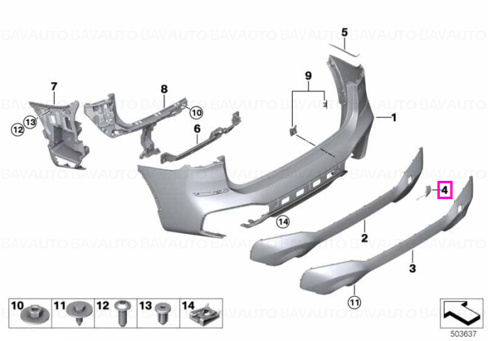 Capac orificiu carlig remorcare, grunduit, spate - BMW X1 F48