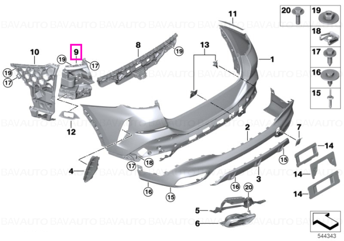 51128086294 - Piesa de schimb originala BMW Group - 51128086294 - Original BMW Group - BavAUTO