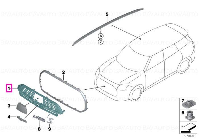 51135B4CBB3 - Piesa de schimb originala BMW Group - 51135B4CBB3 - BMW - Mini - Original BMW - Mini Group - BavAUTO
