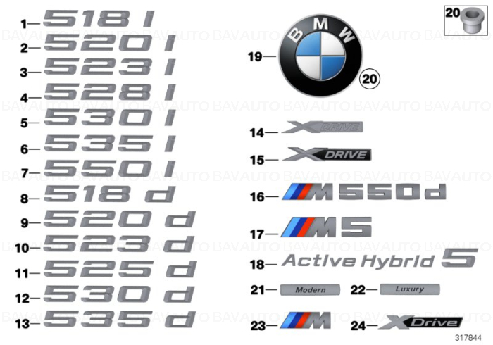51147318576 - Emblema portbagaj "X-Drive" | BavAUTO
