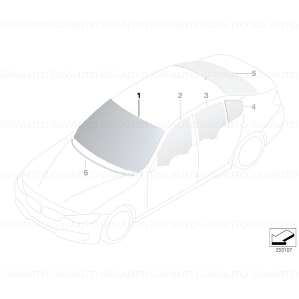51317258065 - Parbriz tenta verde cu parasolar gri - BMW Seria 3 F30, F31, F80 | BavAUTO