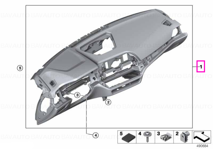 Plansa de bord Sensatec, cusatură gri, Head-Up Display, Negru/Maro(Cognac) - BMW Seria 3 G20 G21 G28, Seria 4 G22 G23 G26