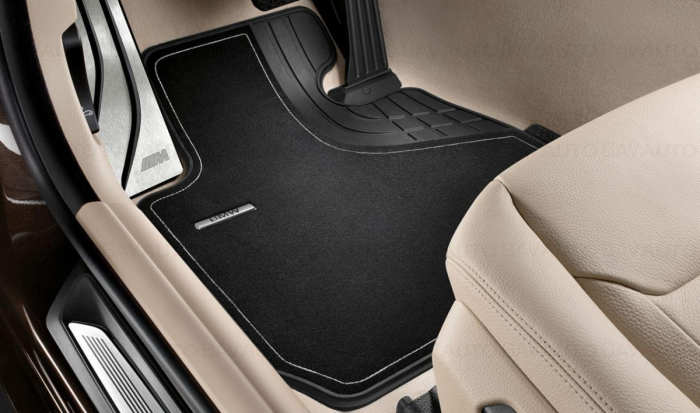 51472348209 - Set covorase fata, Textil TPE, LuxuryLine, Negru Antracit - BMW Seria 4 F32 F33 F36 F82M4 F83M4 - Original BMW