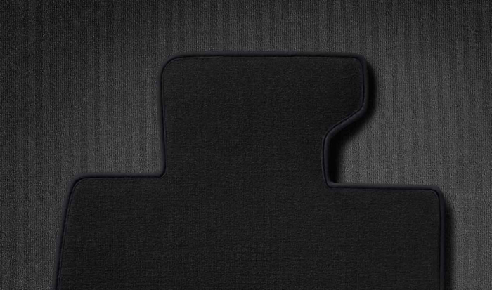 Set covorase fata/spate Velur, Negru (Carbon Black) - Mini R56 (dupa 01.08.2011)
