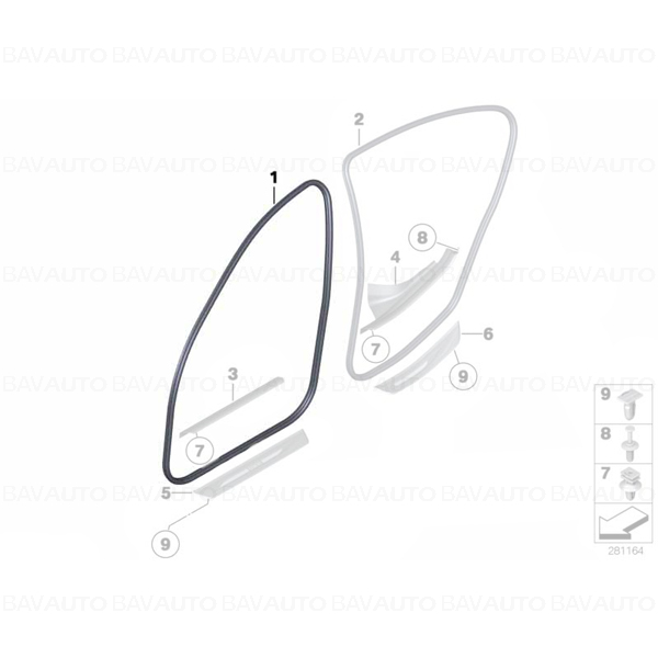 51727278503 - Cheder usa fata - BMW Seria 5 F10, F11, stanga sau dreapta, partea de pe caroserie. | BavAUTO