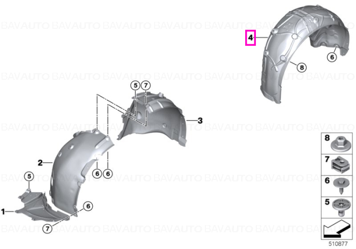 51758738050 - Piesa de schimb originala BMW Group - 51758738050 - Original BMW Group - BavAUTO