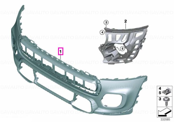 51777382164 - Trim cover,