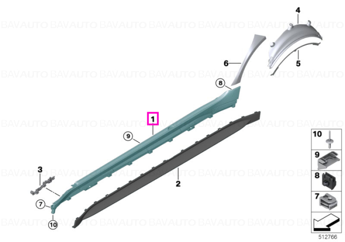 51778084237 - Piesa de schimb originala BMW Group - 51778084237 - Original BMW Group - BavAUTO