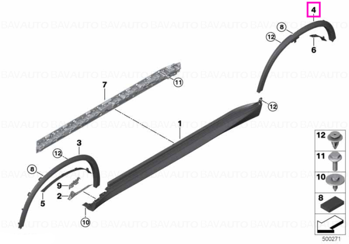 51778099935 - Wheel arch trim, rear left GRUNDIERT - BMW - X5 G05 - de la 01.08.2018 - Original BMW Group - BavAUTO