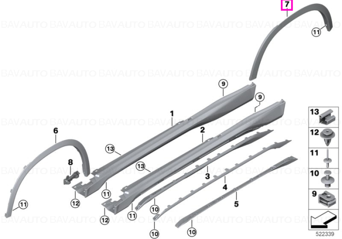 51779883564 - Piesa de schimb originala BMW Group - 51779883564 - Original BMW Group - BavAUTO