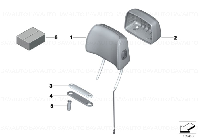 52107264576 - Kit reparatie capsa pirotehnica tetiera - BMW - Gen 3 | BavAUTO