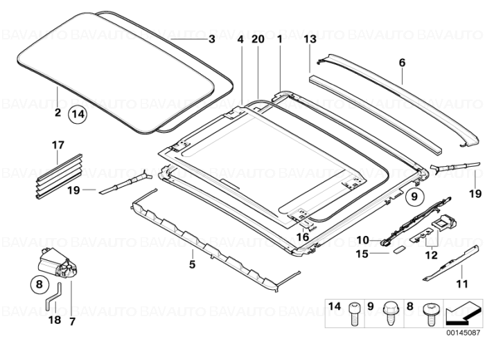 54137157379 - Opritor sina trapa - BMW Seria 1 E81, E82, E87, Seria 3 E90, E92 | BavAUTO