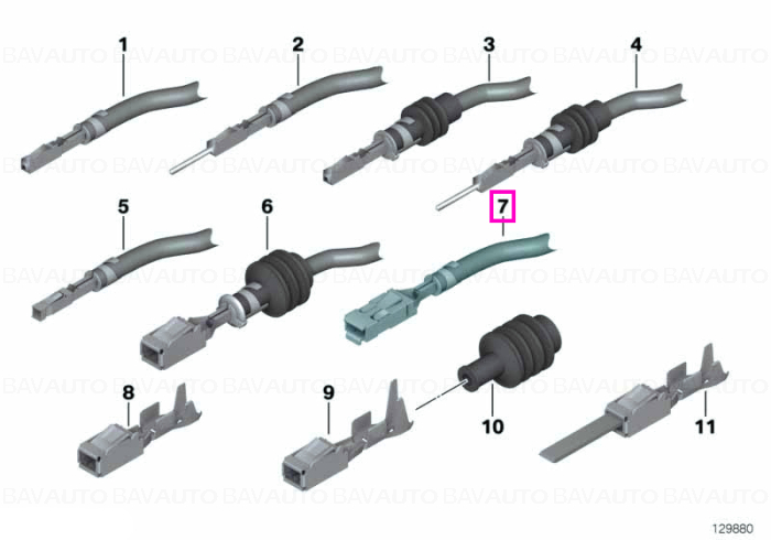 61130070583 - Contact soclu ELO-Power cu cablu 1,5-2,5 MM² 1,5-2,5 MM² SN - BMW - Original BMW Group - BavAUTO