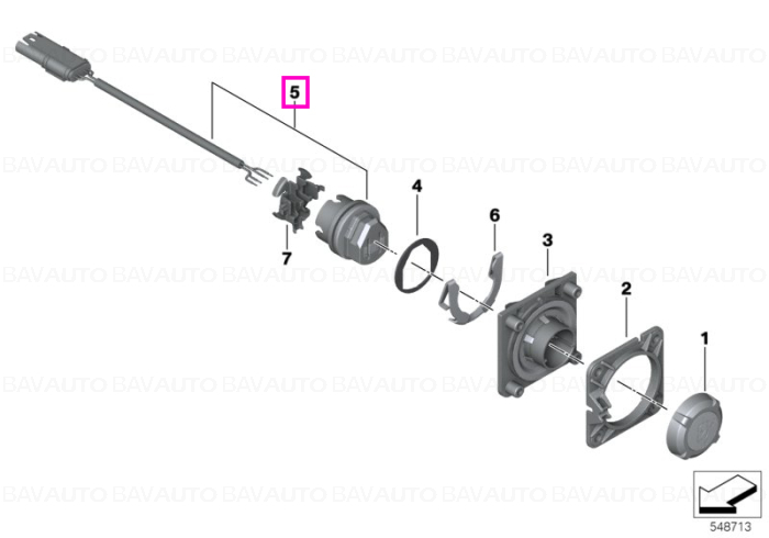 61131668589 - Piesa de schimb originala BMW Group - 61131668589 - BMW Motorrad - Original BMW Motorrad Group - BavAUTO