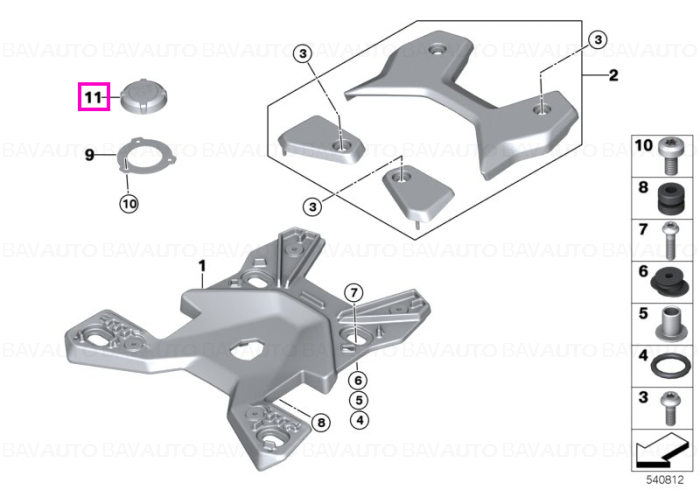 61137923615 - Piesa de schimb originala BMW Group - 61137923615 - BMW Motorrad - Original BMW Motorrad Group - BavAUTO