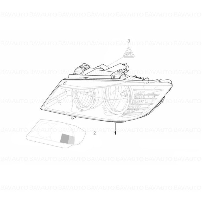 63117202582 - Far dreapta - BMW Seria 3 E90, E91 Lci - Zkw | BavAUTO