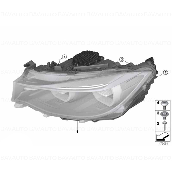 63117470413 - Far LED - BMW Seria 3 F34 GT - stanga | BavAUTO