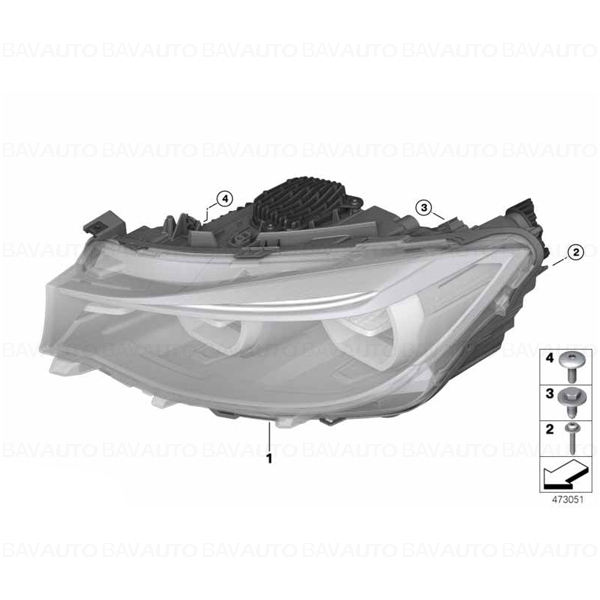 63117470419 - Far LED AHL - BMW Seria 3 F34 GT - stanga | BavAUTO