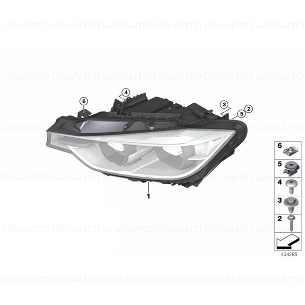 63118492473 - Far LED Black Line - BMW Seria 3 F30, F31 - stanga | BavAUTO