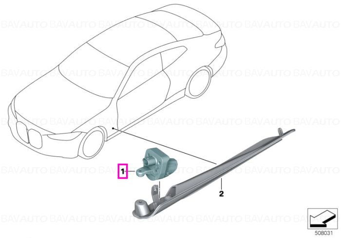 Modul lumina ambientala, prag stanga - BMW Seria 4 G22 G23 G26, i4 G26