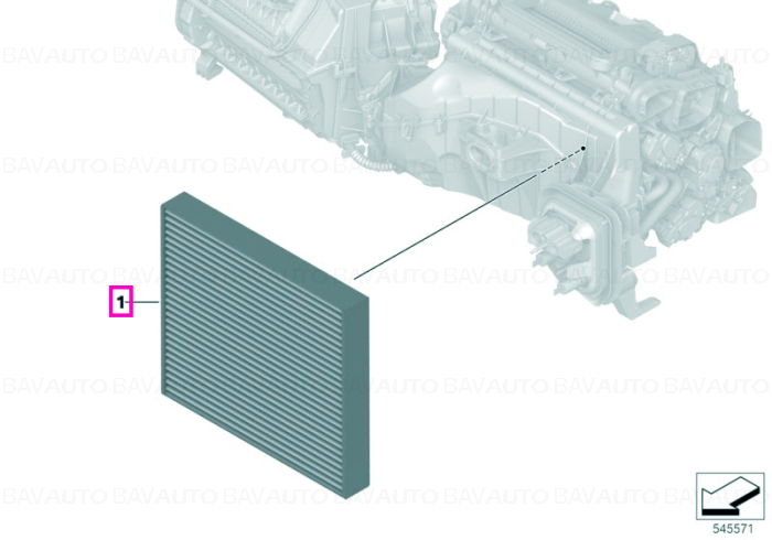 Microfiltru carbune activ, habitaclu - BMW X3 G45, X3L G48