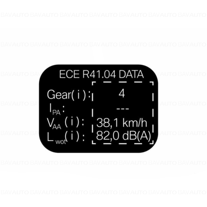 71229898448 - Label "Noise Instruction" ECE - BMW Motorrad - K51 - de la 01.09.2018 - Original BMW Motorrad Group - BavAUTO