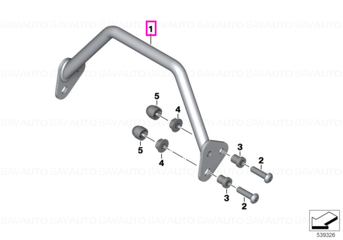 77528555779 - Suport navigator - BMW Motorrad - K49 - de la 01.04.2015 - Original BMW Motorrad Group - BavAUTO