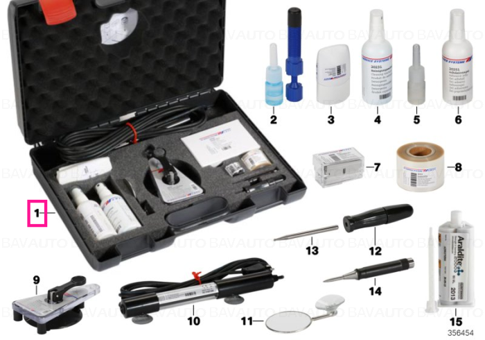 83190444461 - Kit reparatii geamuri auto - BMW - Mini - Original BMW
