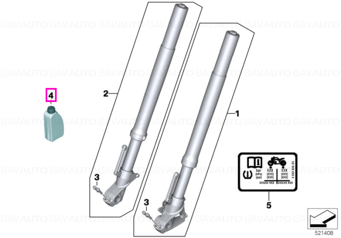 83192449422 - Telescopic forks oil Type 3 1000ML - Original BMW Motorrad