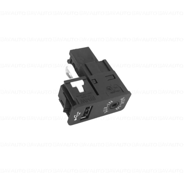 84109229247 - Mufa USB/AUX-IN comutabila - BMW Seria 1 F20 F21, Seria 2 F22 F23 F87 M2, Seria 3 F30 F31 F34 F35 F80 M3, Seria 4 F32 F82 F83 M4, X1 F48 F49 - Mini Cabrio R57, Clubman R55, Countryman R60, Coupe R58, Paceman R61, Roadster R59, R56 - Original