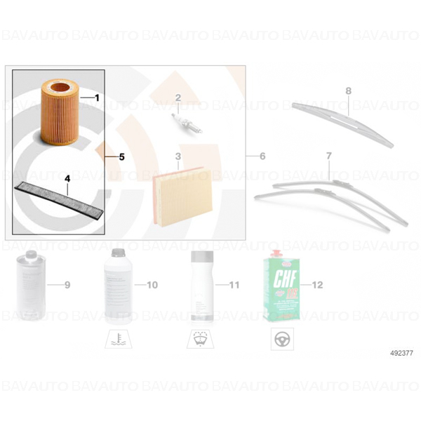 88002334977 - Kit de revizie I Value-Line - BMW Seria 5 E60, E61- 545i, Seria 6 E63, E64 - 645Ci | BavAUTO