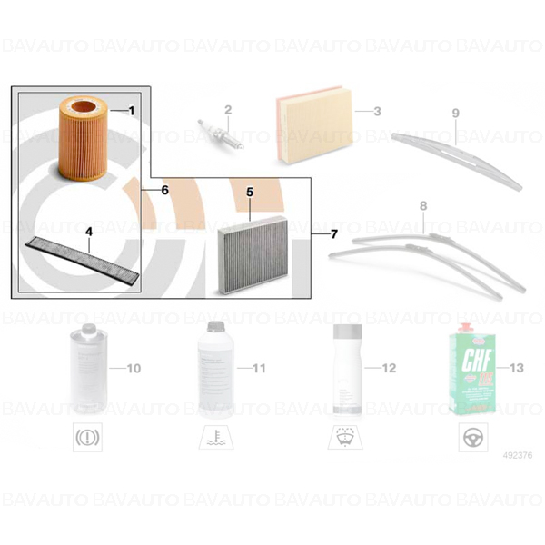 88002413110 - Kit de revizie I Value-Line - BMW X5 E70 - 4.8i | BavAUTO