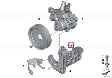 07129905519 - Șurub ASA M8X25-U1-8.8 - BMW - Seria 5 E60 LCI, Seria 5 E61 LCI - de la 01.03.2007 - Original BMW Group - Ba…